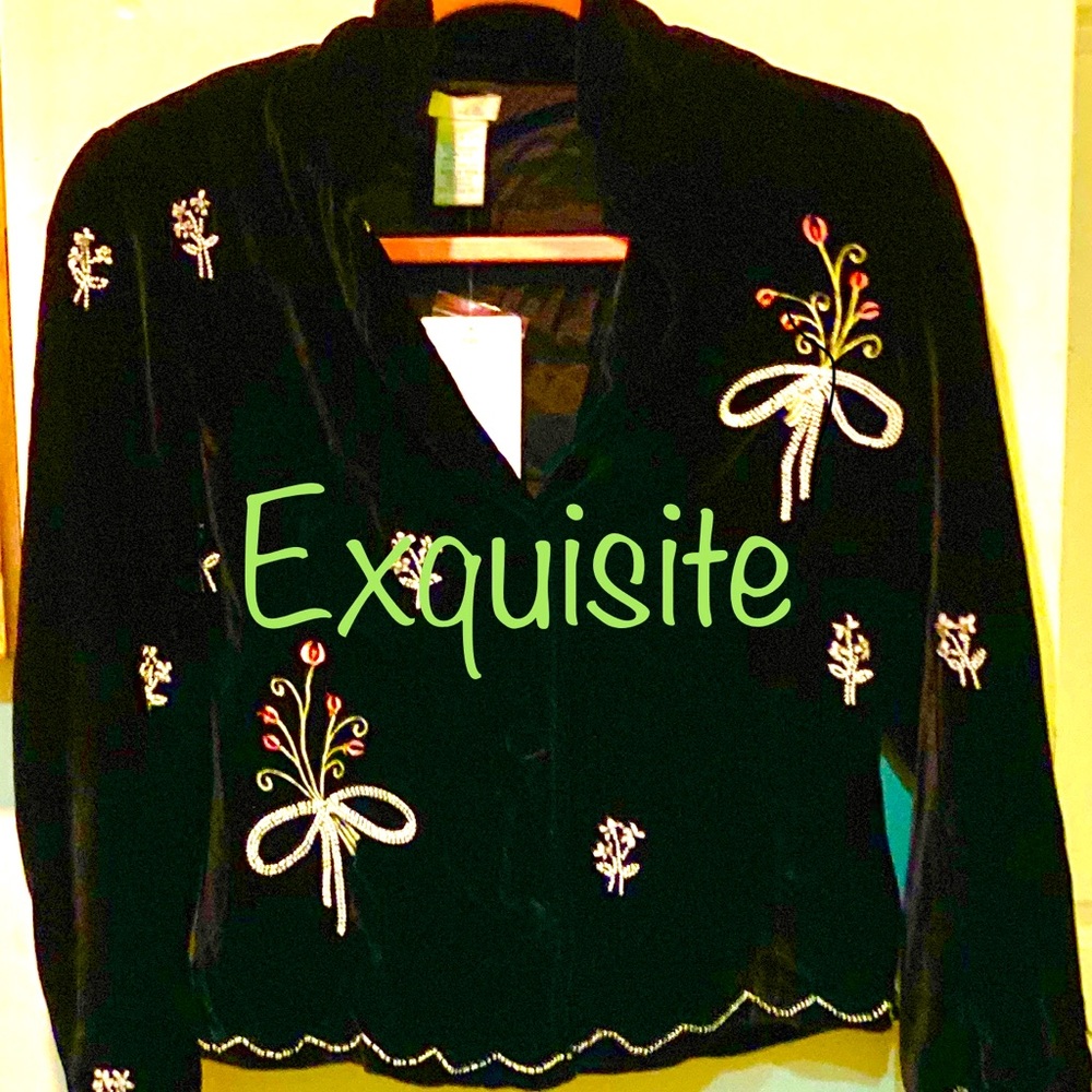 NWT Anthropologie velvet jacket
